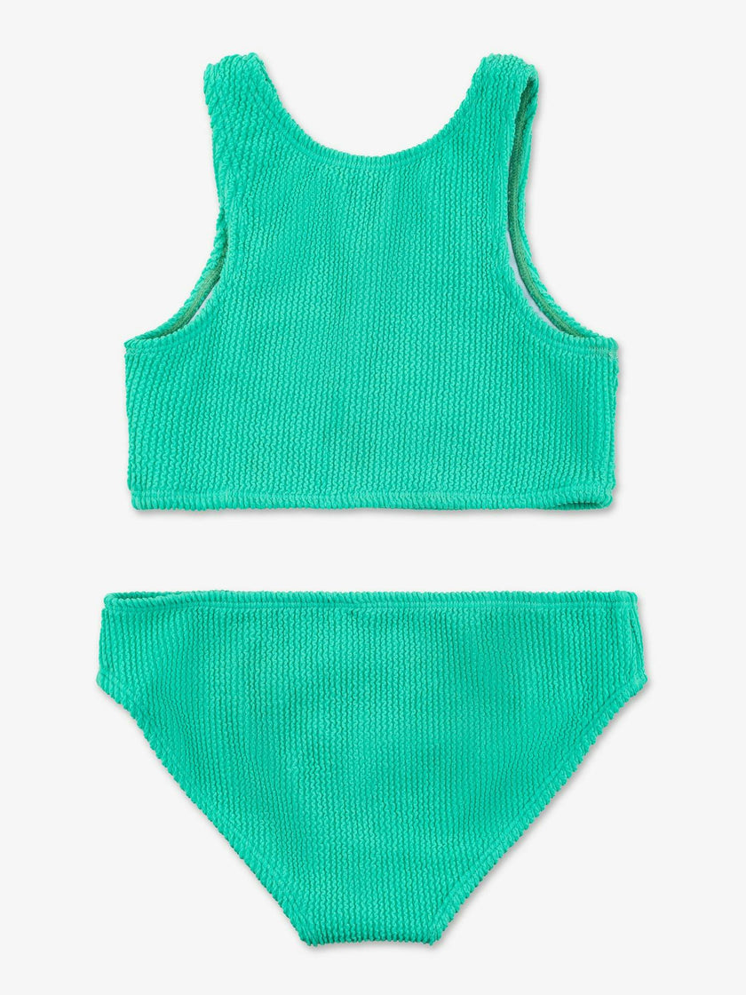 Meredith - Crinkle Two Piece Tankini Swimsuit