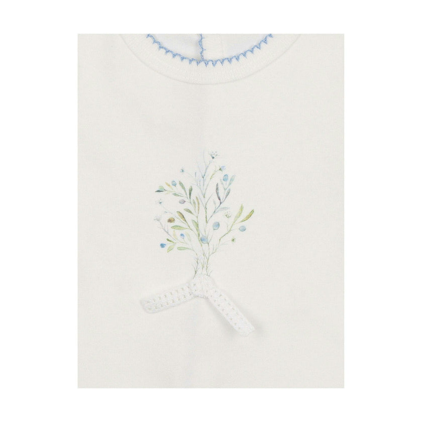 Nature's Touch Boys Footie Ivory & Blue