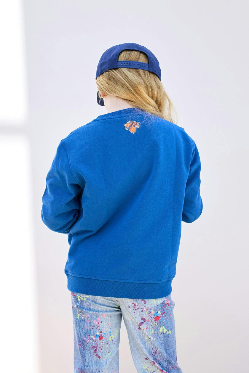New York Knicks Basketball Girls Crew in Blue Gems