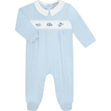 Mini Voyages Embroidery Footie