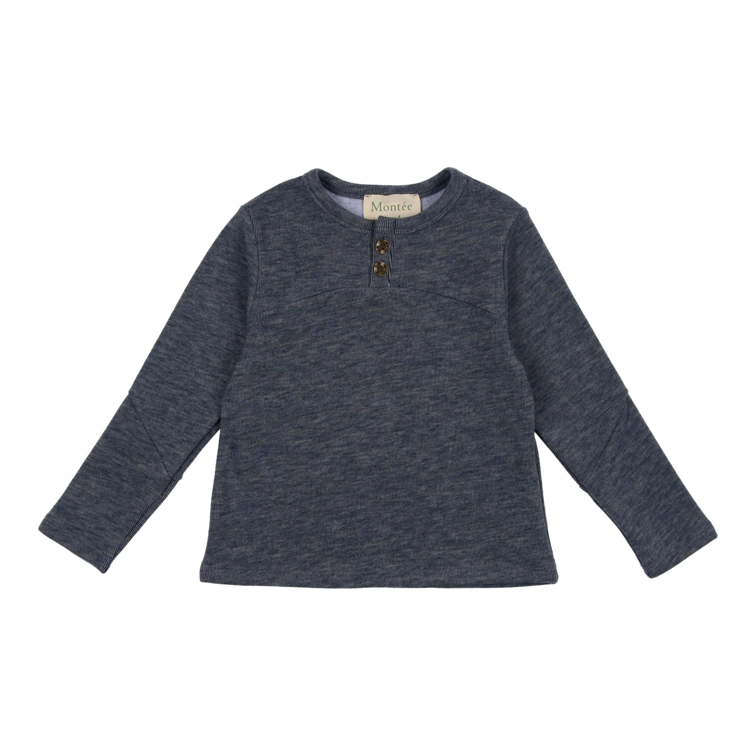 Asymmetrical Long Sleeve Henley Shirt