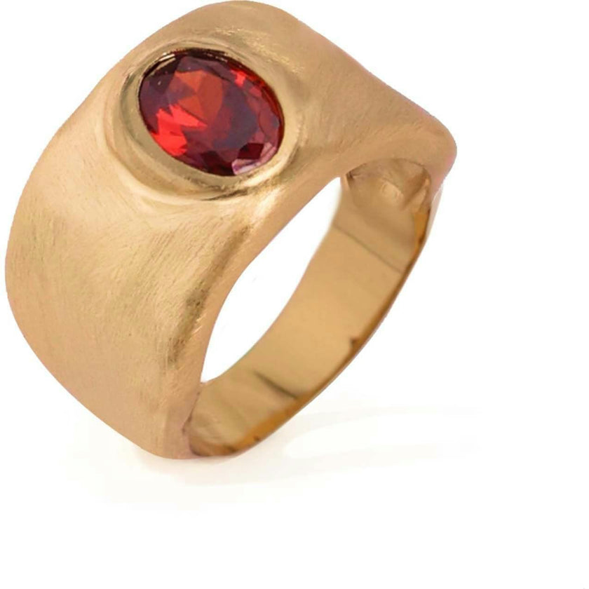 Red Fig Band Ring