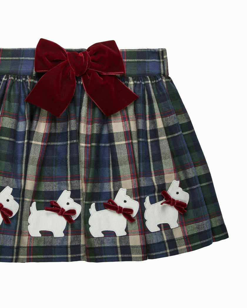 Bonnie Scottie Bow Skirt