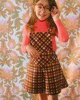 Milano Checketed Sleeveless Shortall