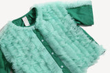 TOULA TIERED RUFFLE BLOUSE
