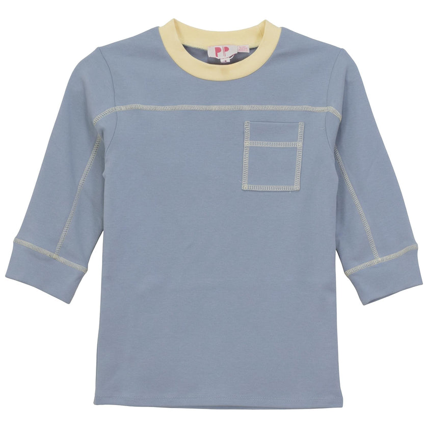 Color Block Pocket T shirt