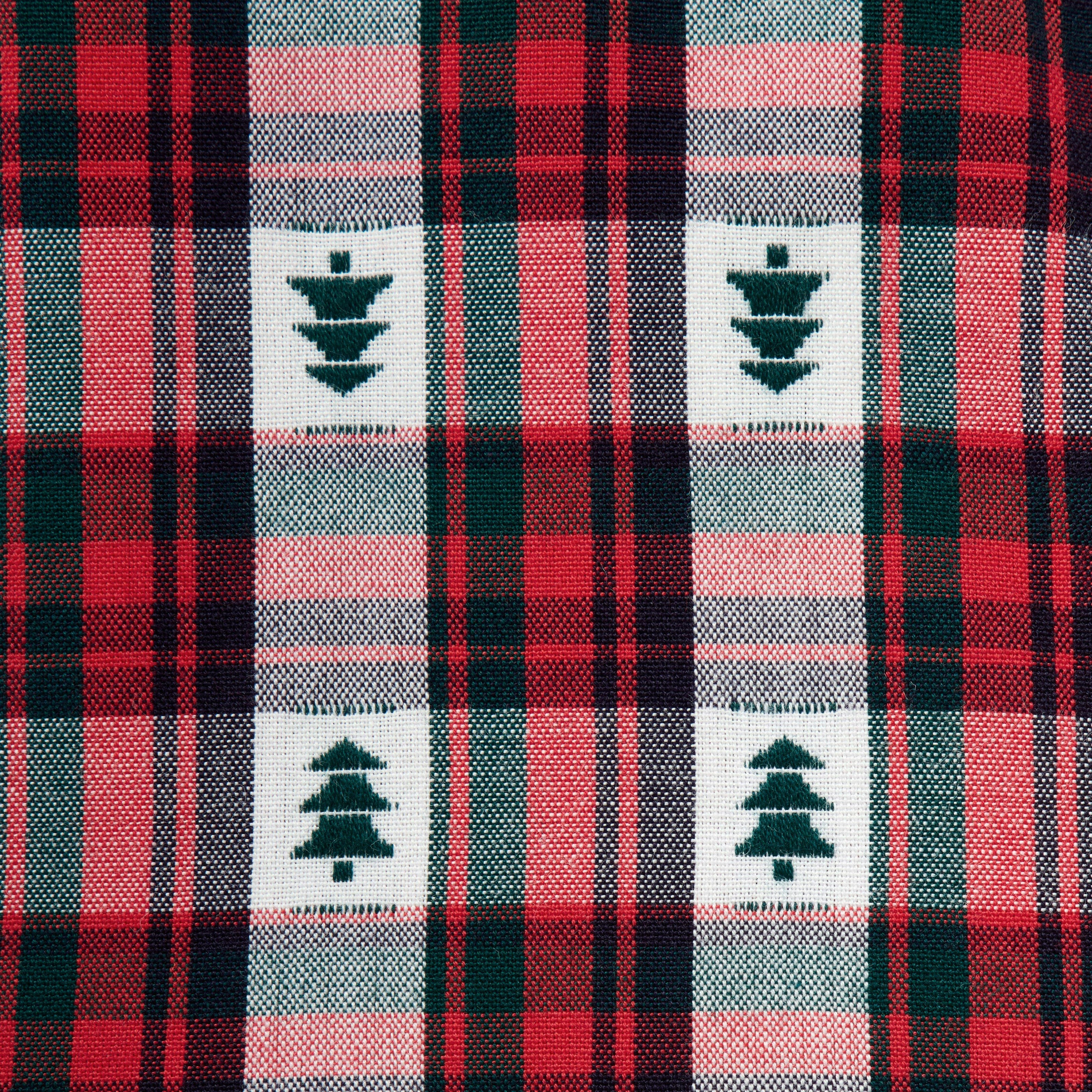 Baby Tree Tartan Suspender Pant, red