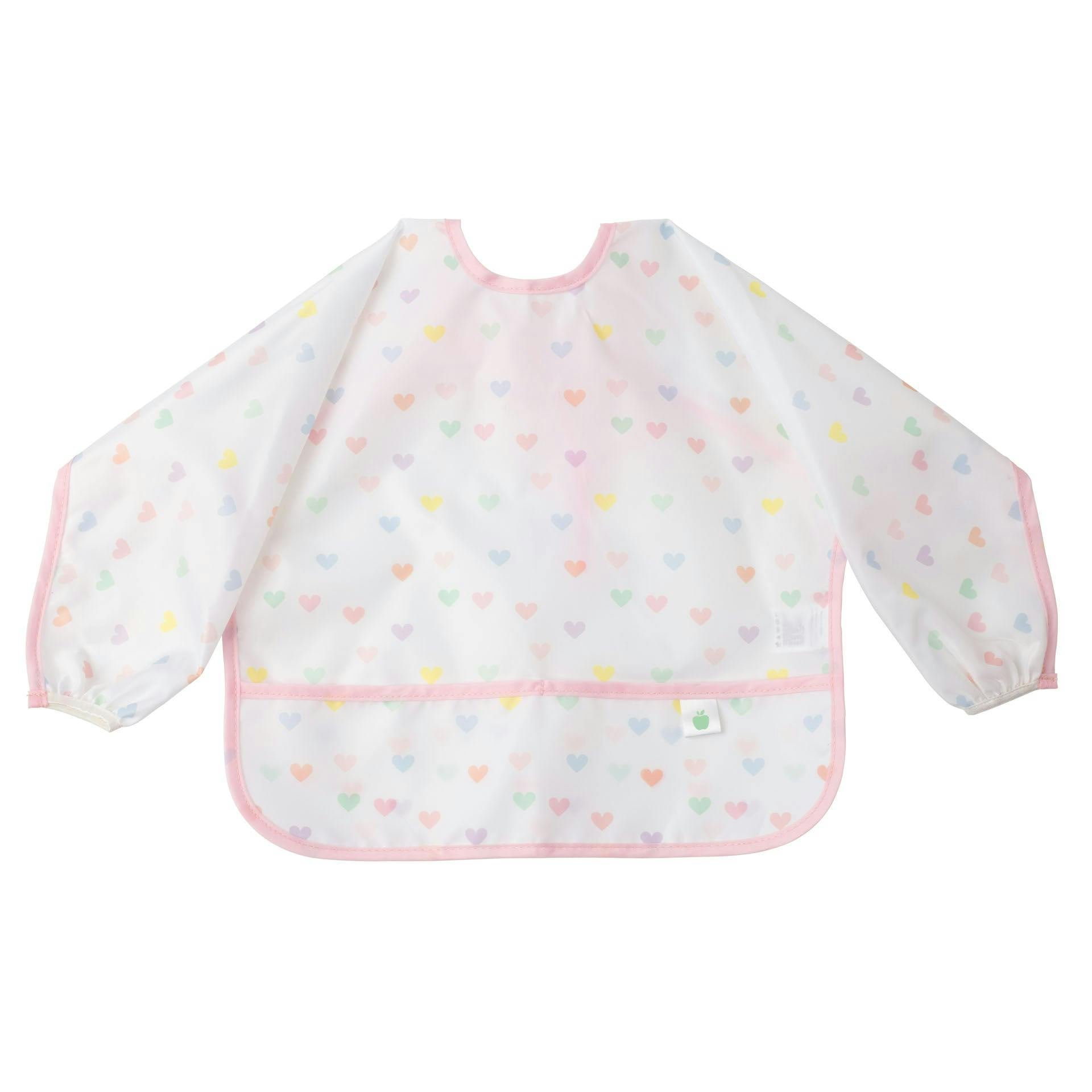 The Cover Everything Bib in Hearts