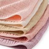 RILEY 5-Pack Crinkle Muslin Burp Cloths