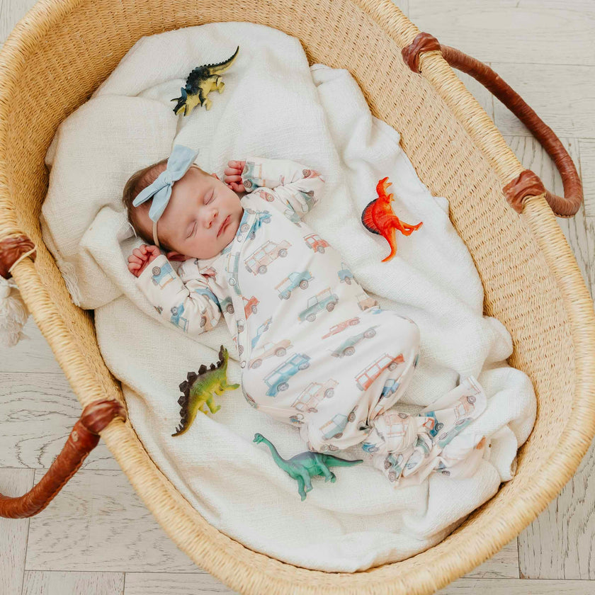Newborn Knotted Gown - Cruiser