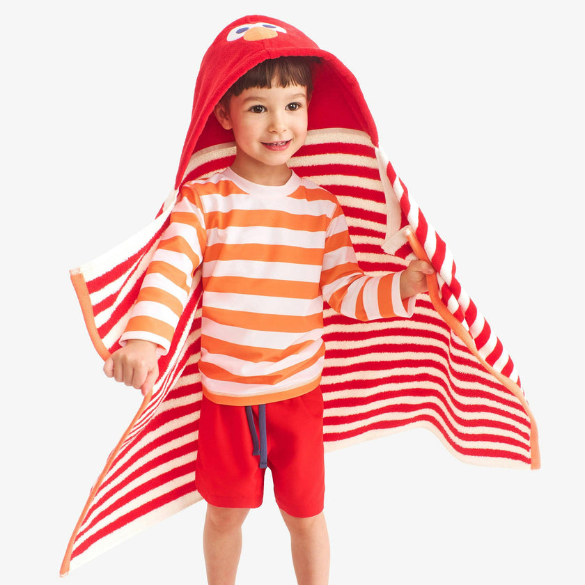 Kids long sleeve rash guard in stripe