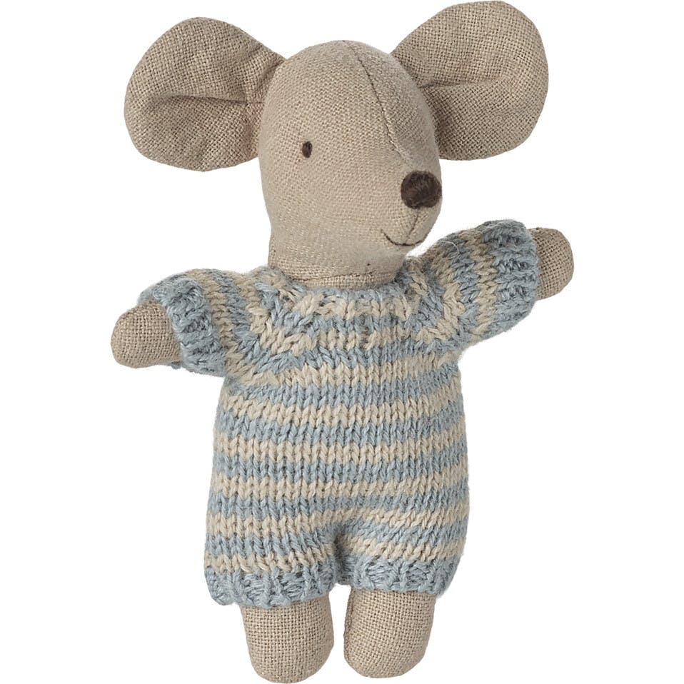 Baby mouse in carry cot - Blue