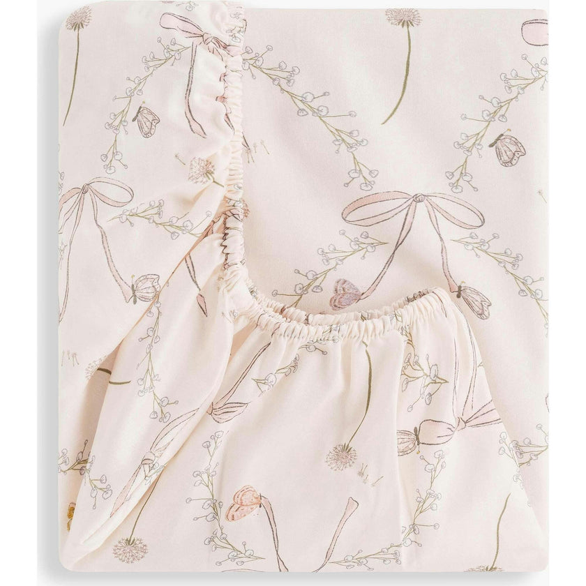 Bows & Butterfly Kisses Crib Sheet