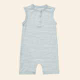 Printed Henley Romper