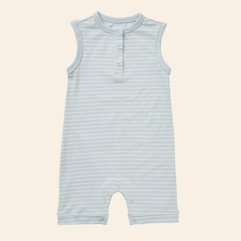 Printed Henley Romper