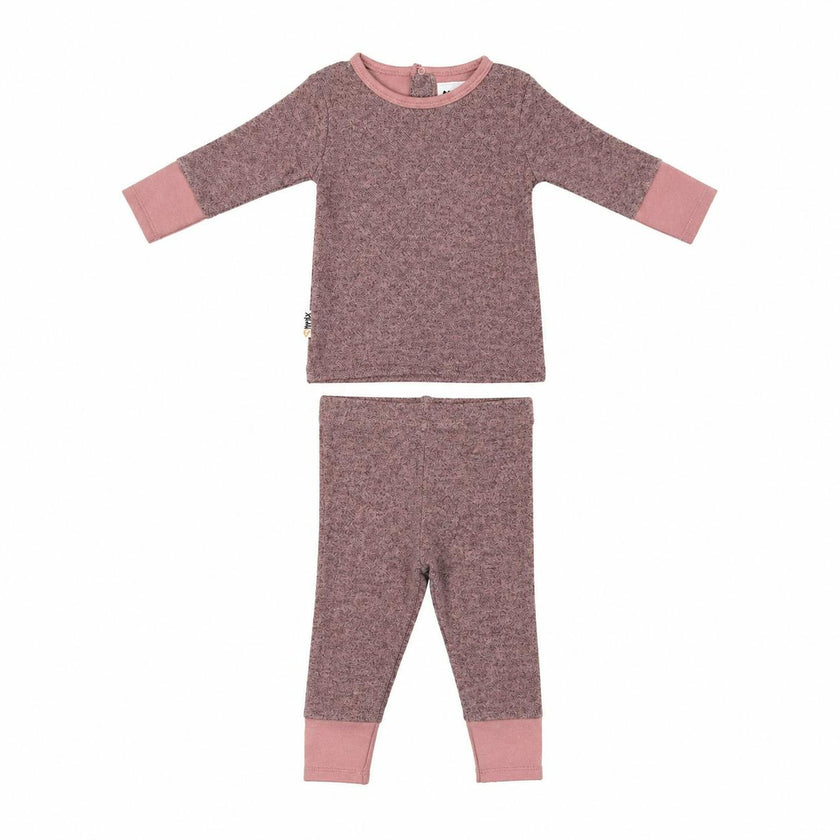 Brushed Sweater Knit 2-Piece Lounge Set