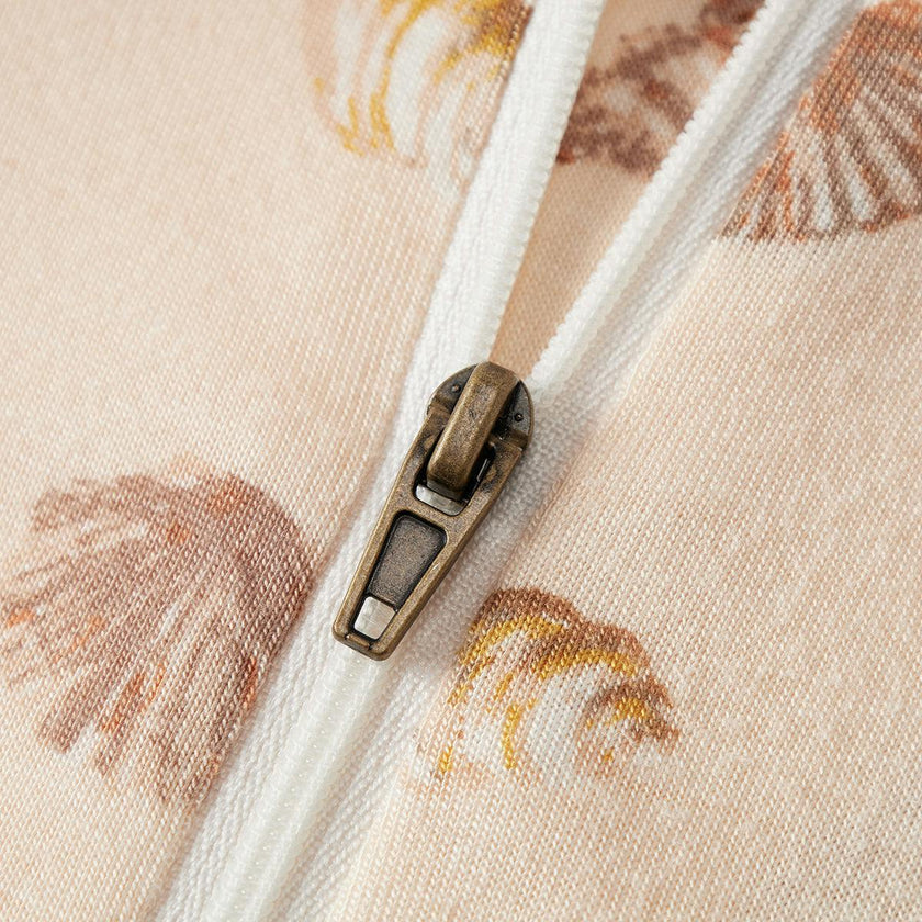 Seashells Bamboo Zipper Pajama