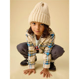 French Terry Plaid Shacket, Natural