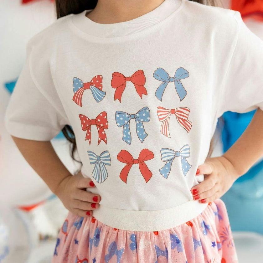 Patriotic Cutie Short Sleeve T-Shirt - White