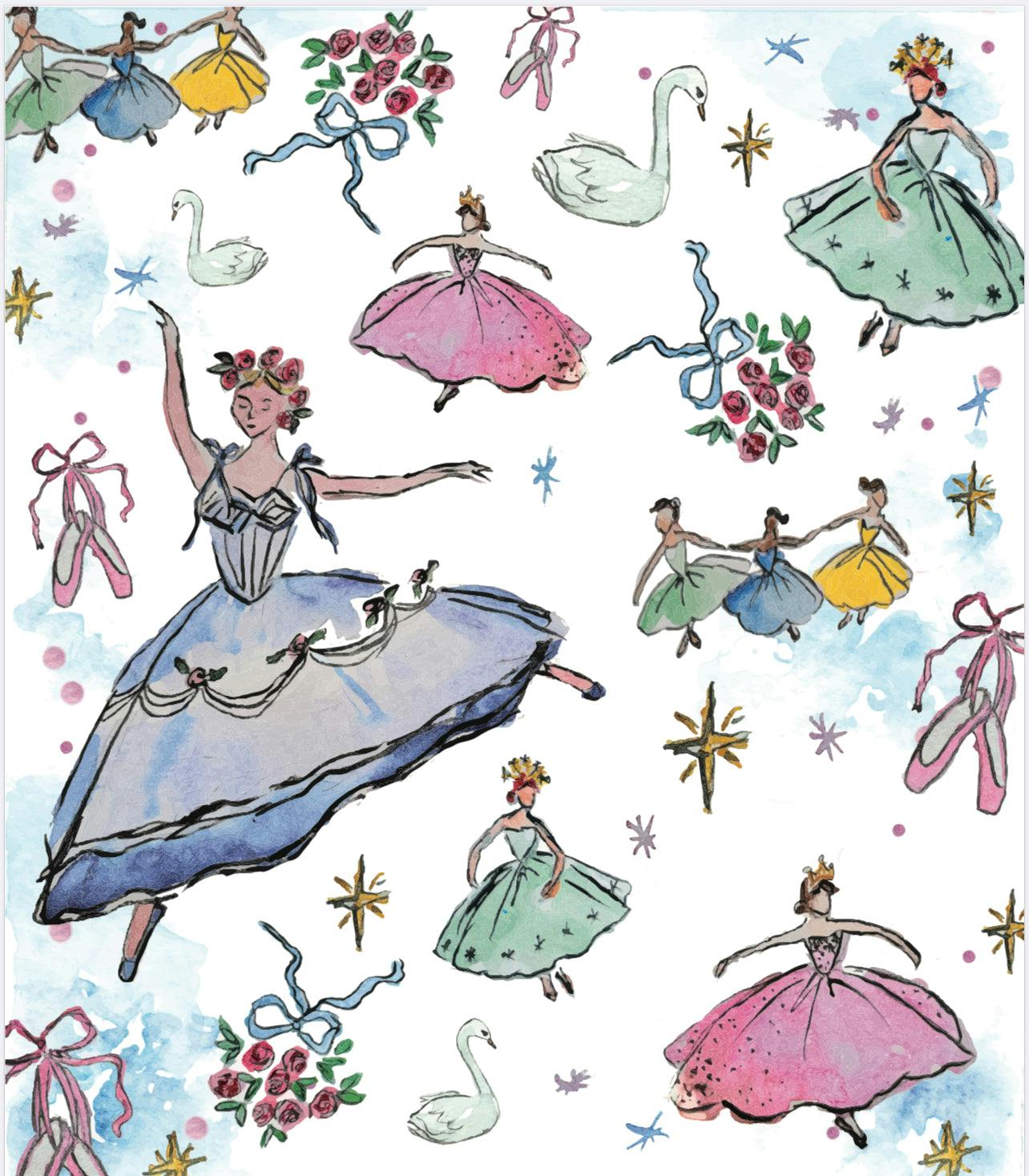 Victorian Ballerina Minky Blanket