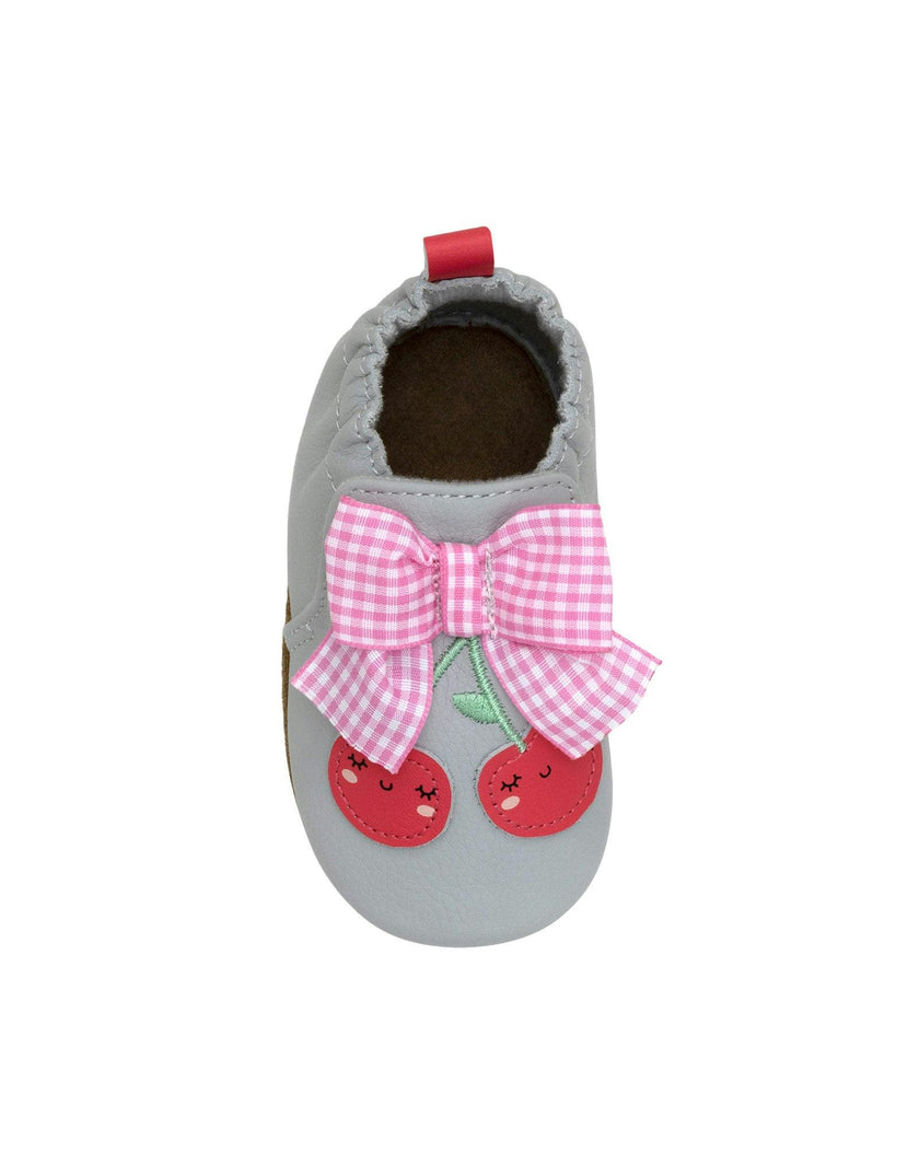 Cherry Cute Soft Soles in Grey
