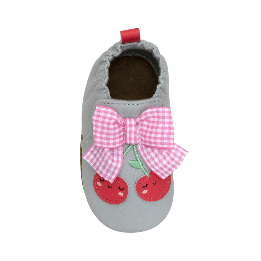 Cherry Cute Soft Soles in Grey
