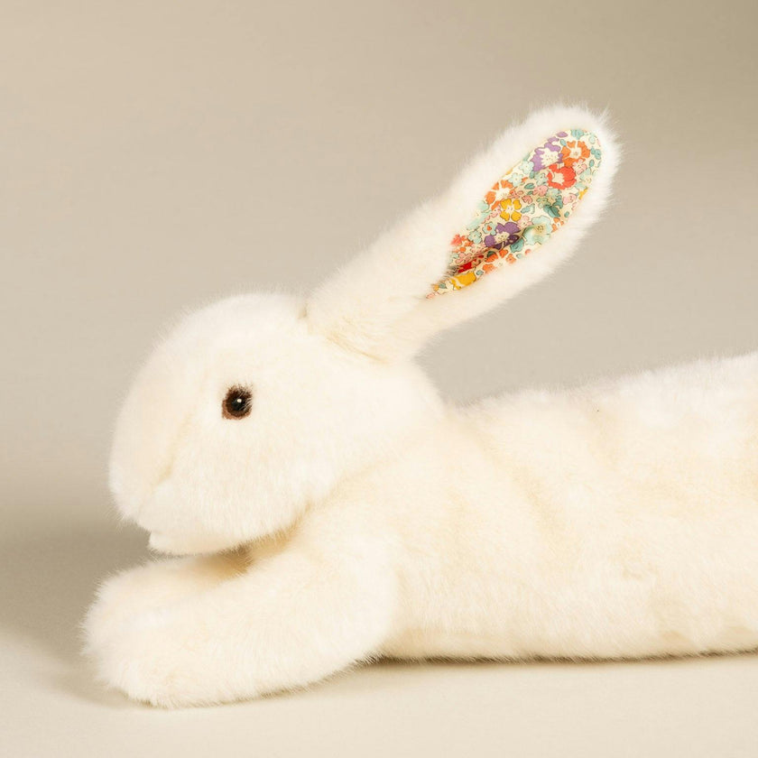 Martin the Rabbit | Beige | Orange Liberty Print
