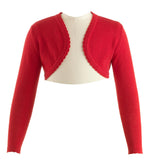Red Scalloped Trim Bolero