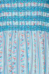 Sunday Best Dress in Rosette Linear Stripe