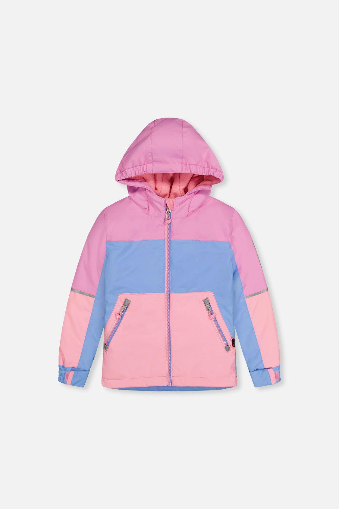 Light Weight Two Piece Chill Snowsuit Pink Blue and Mauve