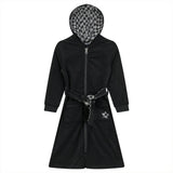 Checkered Star Applique Terry Robe