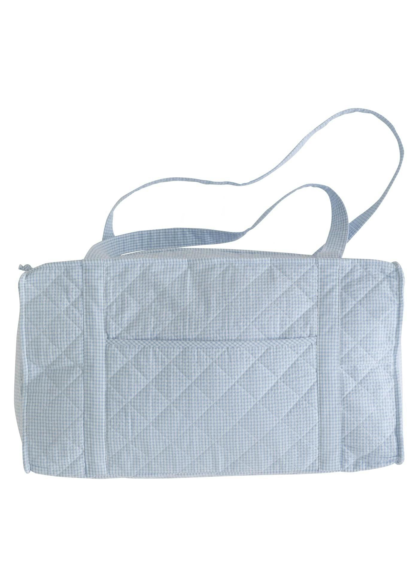 Quilted Luggage - Light Blue