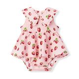 Strawberry Ruffle Collar One Piece Dress