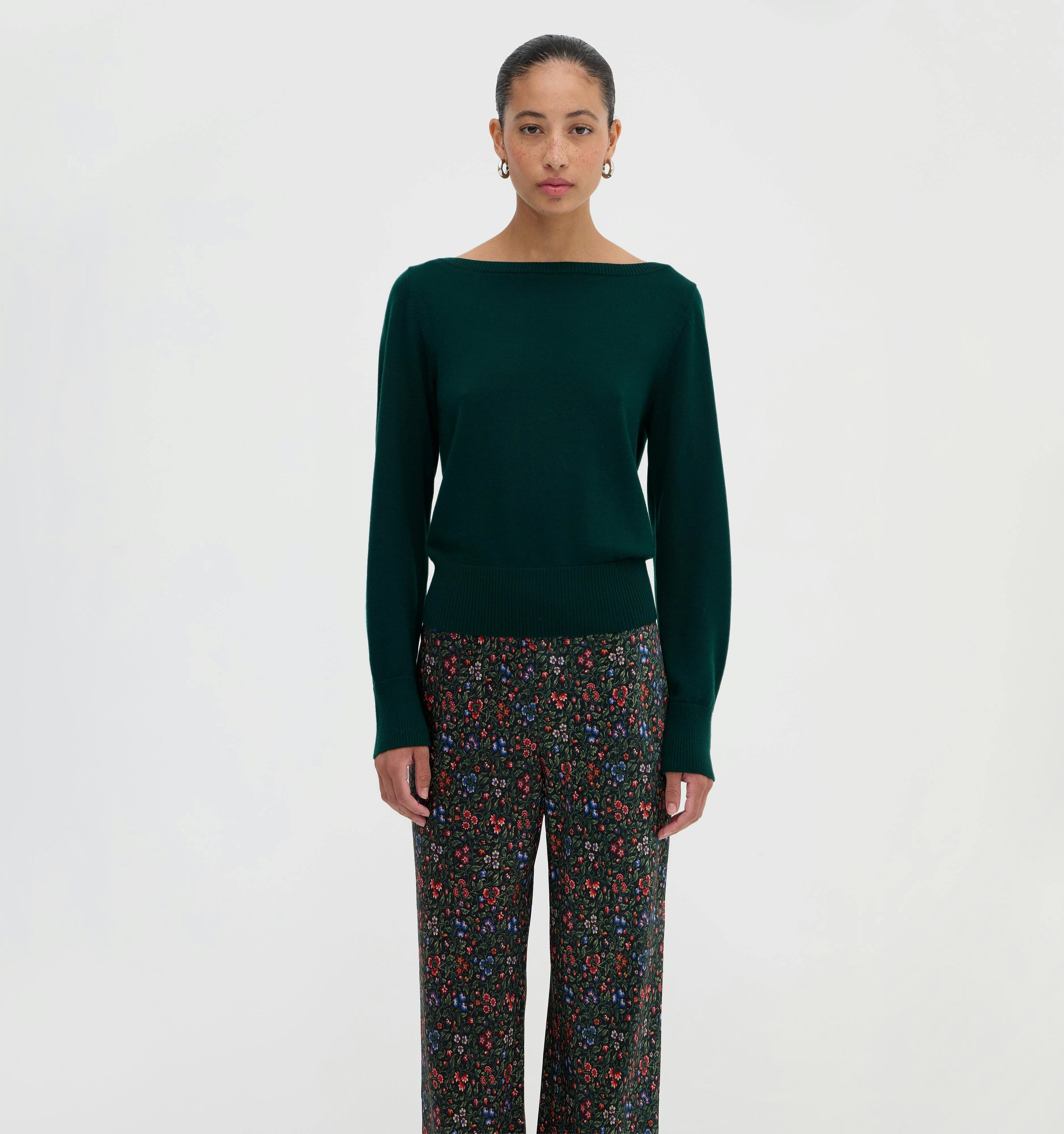 The Amelia Sweater - Pine Green