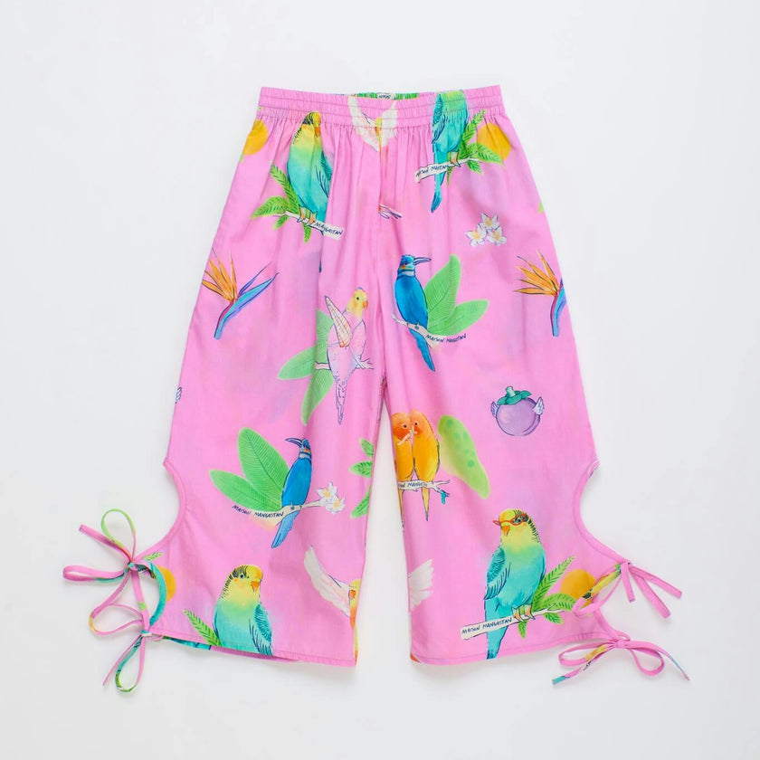 BIRDS PANTS PINK