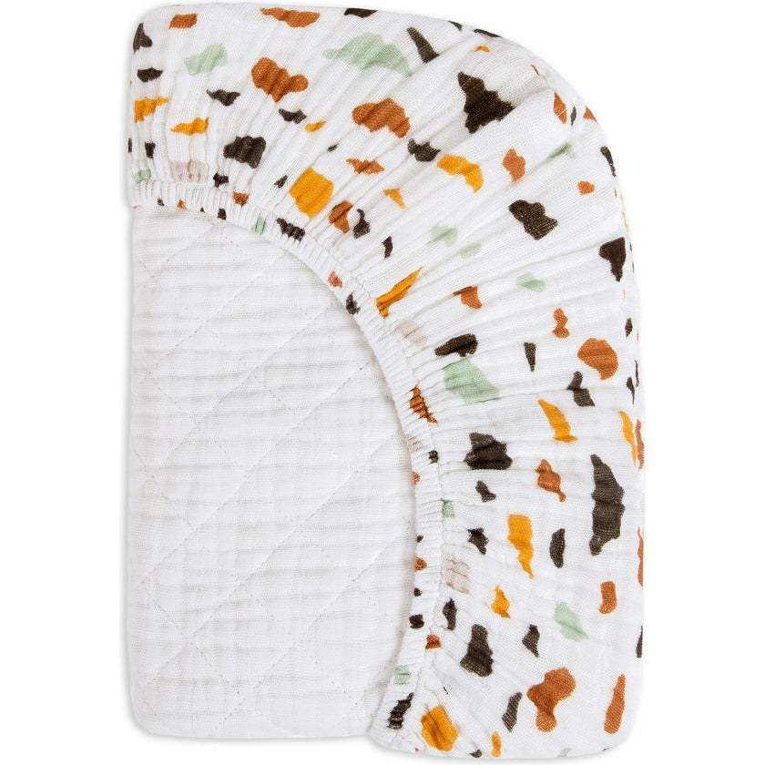Organic Muslin Cotton Quilted Changing Pad Cover