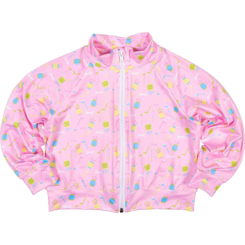 Golf Print Performance Knit Jacket