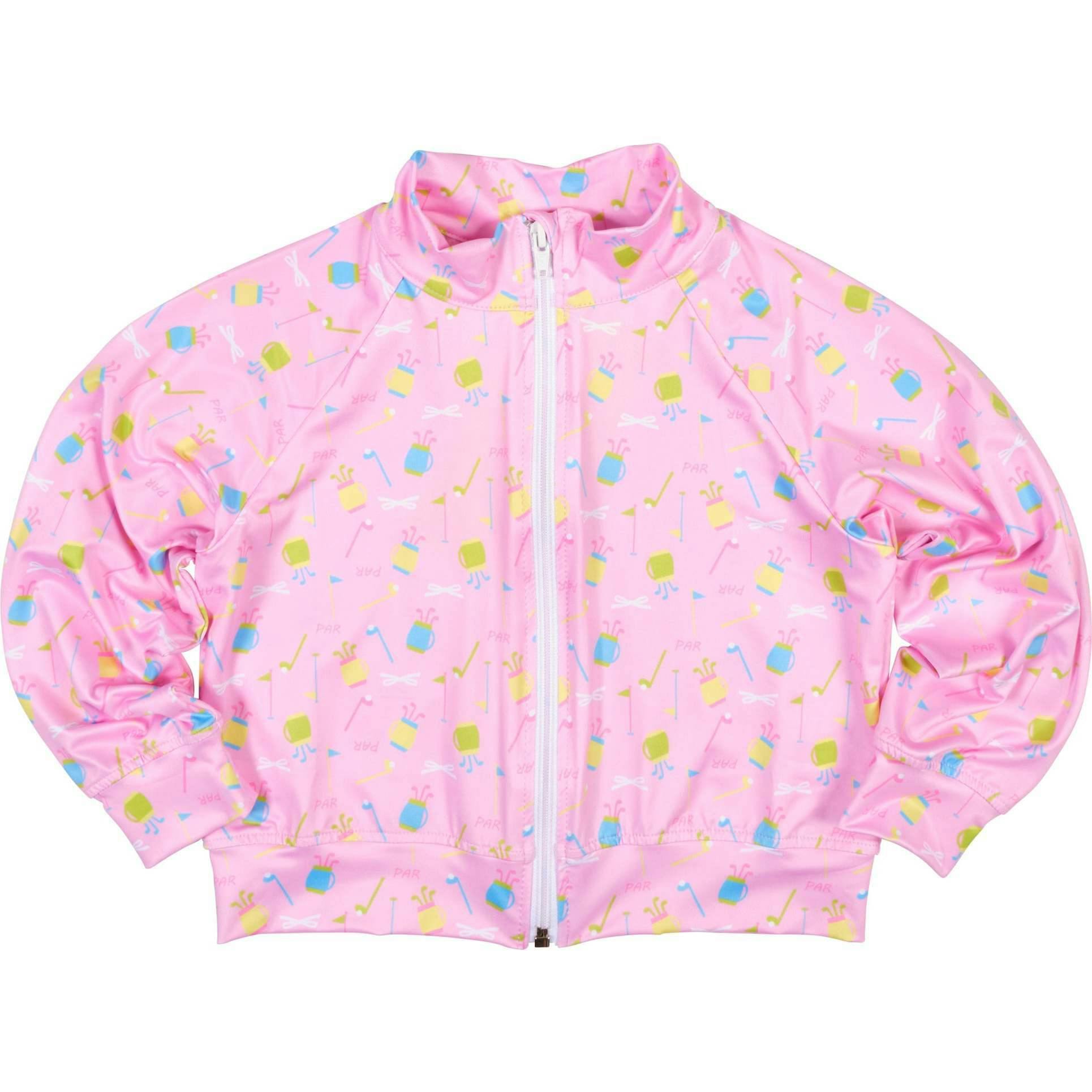 Golf Print Performance Knit Jacket