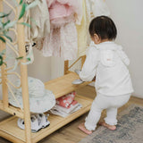 Handcrafted - Belle Kids Montessori Clothing Rack (Natural) - Rattan Wicker