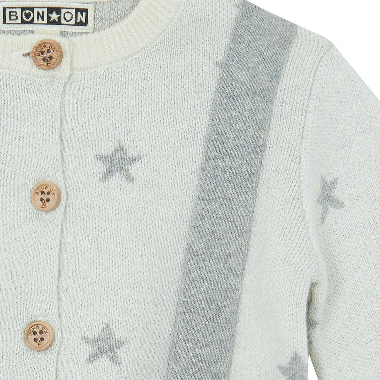 Stars Cardigan & Knit Pants Baby Set