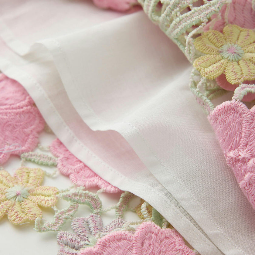 Estella Frill Embroidered Mini Skirt