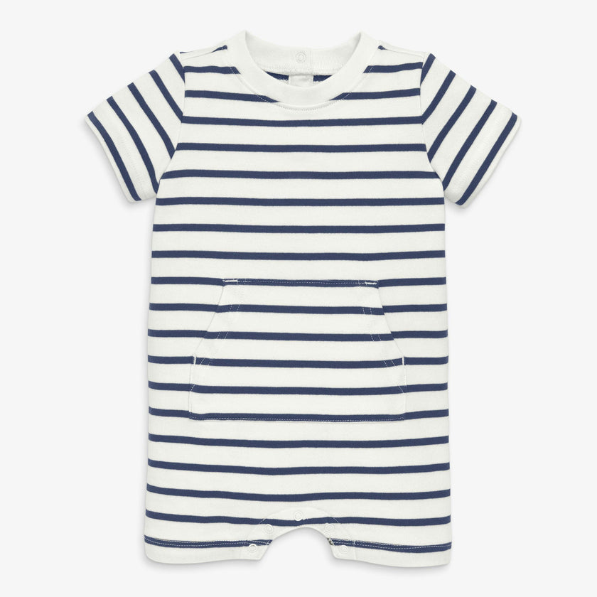 Baby french terry shortie in stripe