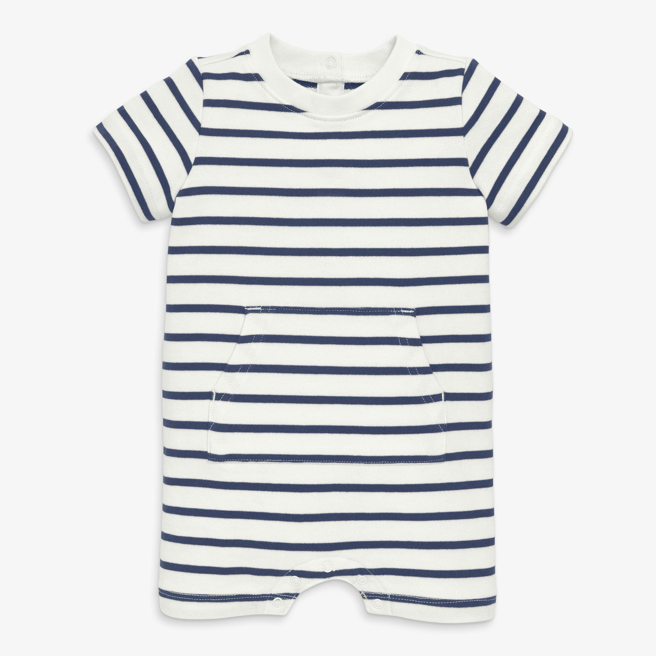Baby french terry shortie in stripe