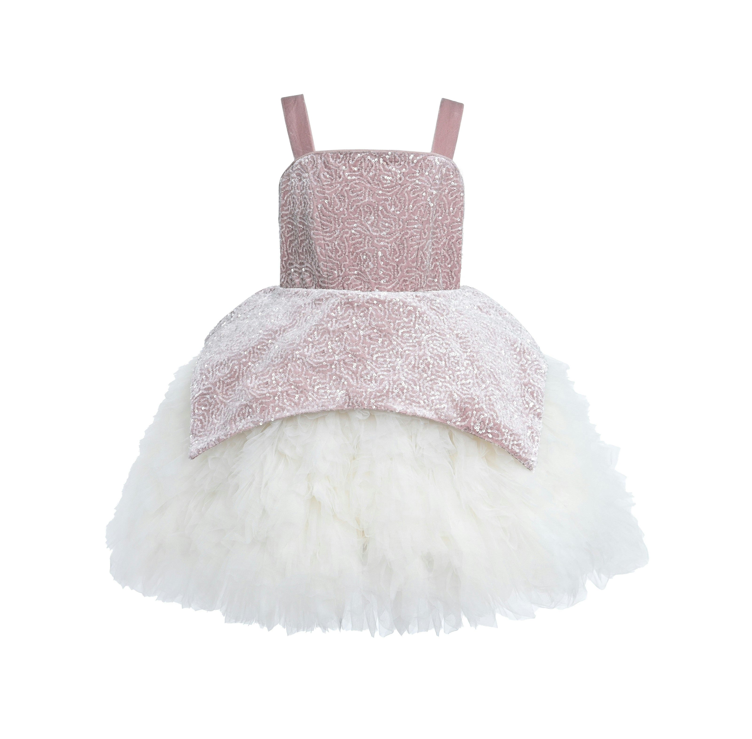 Pink Glitter & Tulle Celebration Dress