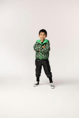 Ryan Reversible Puffer Hood Zipper Down Jacket