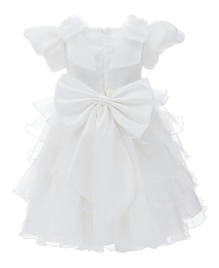 White Bonaventura Ruffle Dress