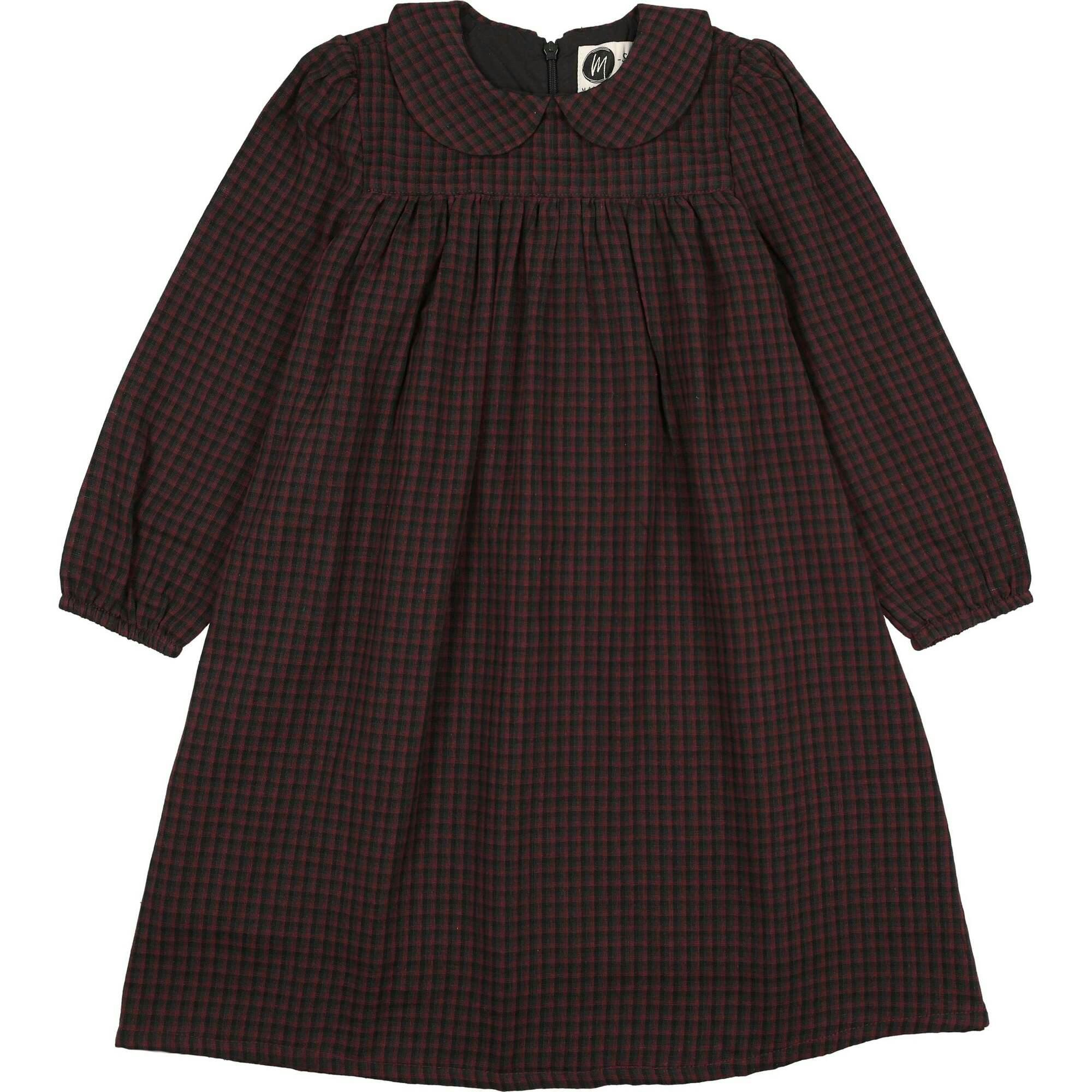 Plaid Collar Dress