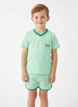 Boys Shorts Set with Race Flags