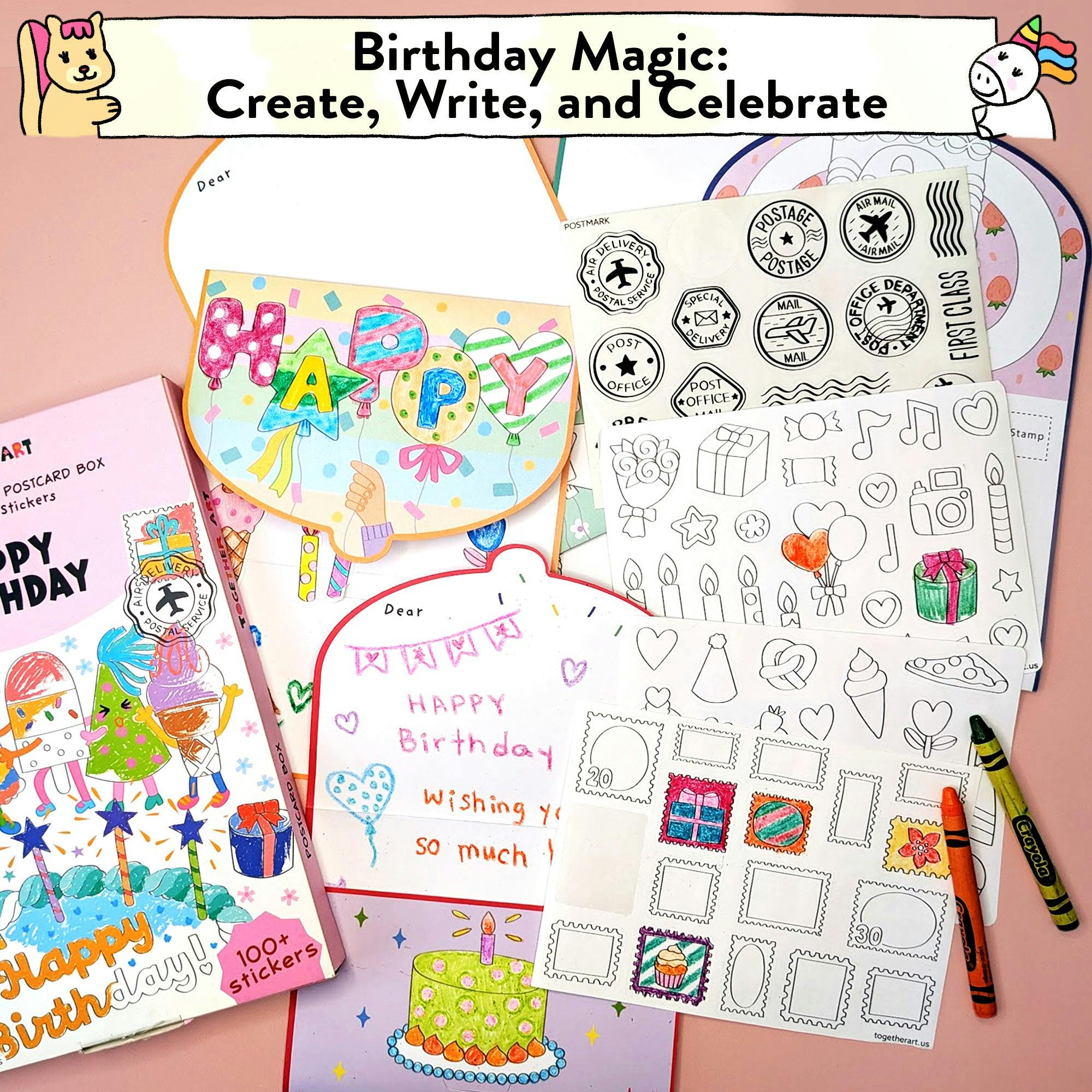 Happy Birthday Card & Sticker Kit