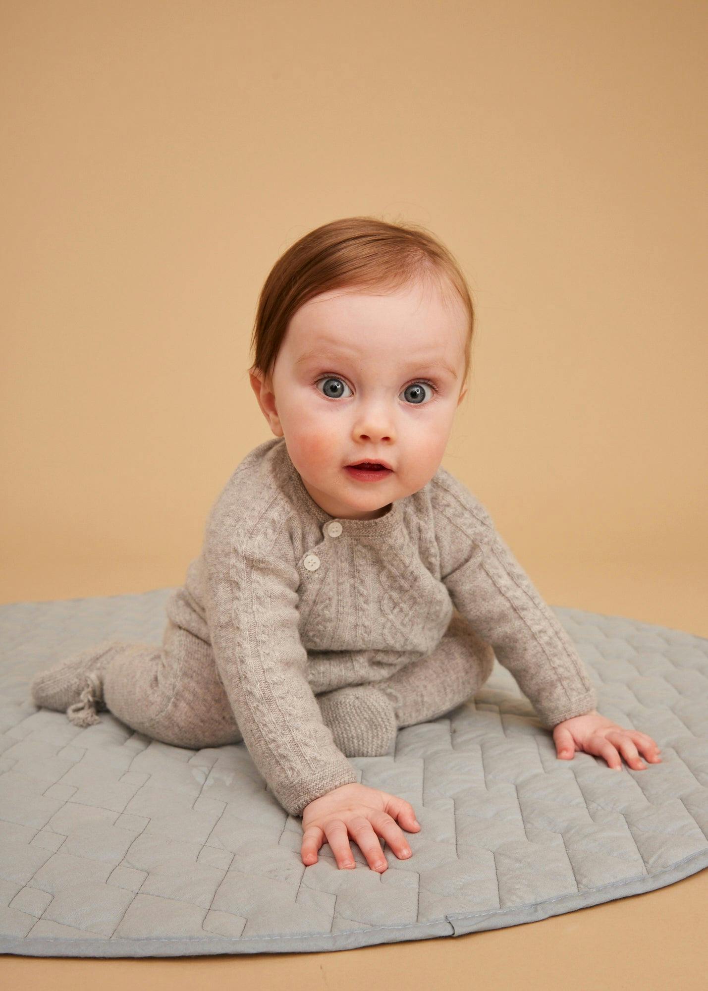 The Light Grey Noah Cashmere Baby Knitted Set
